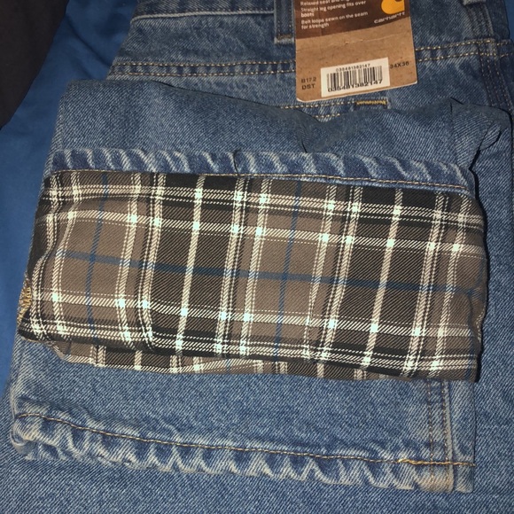 RELAXED FIT FLANNEL-LINED 5-POCKET JEAN - Picture 2 of 2